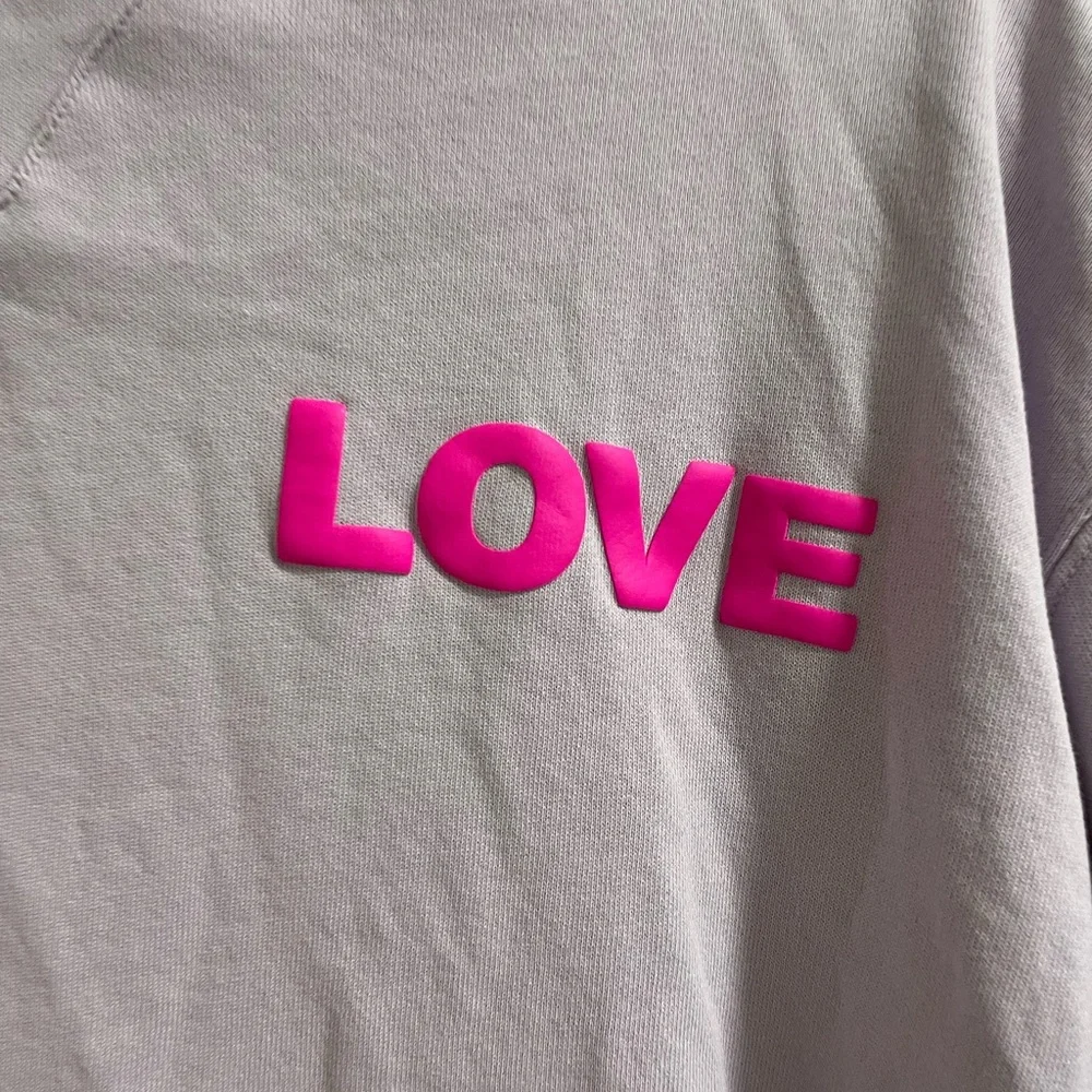 Wild fox dog loves me Lavender Cotton Sweatshirt - Picture 5 of 6